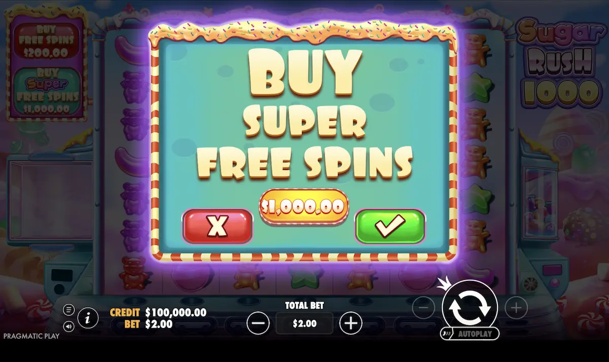 buy sugar rush free spins