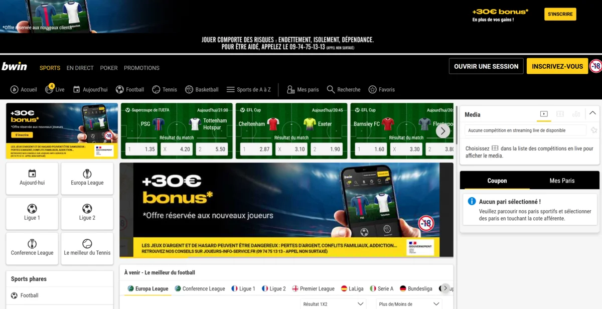 bwin Casino en ligne retrait immédiat