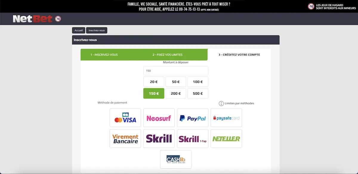 dépôt casino en ligne francais