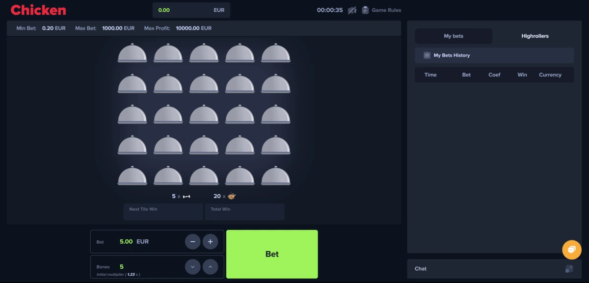 casino en ligne jeu du poulet fonctionnement