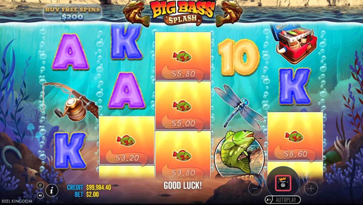 Big Bass bonanza Splash demo
