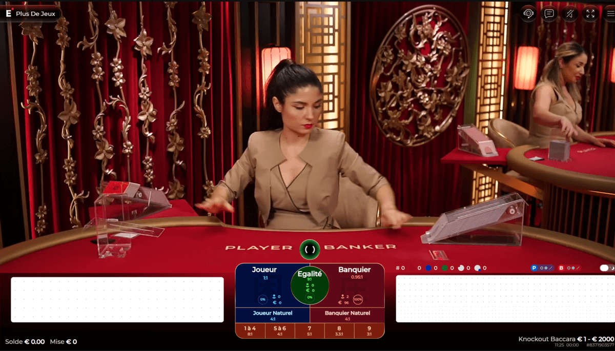 knockout baccarat casino