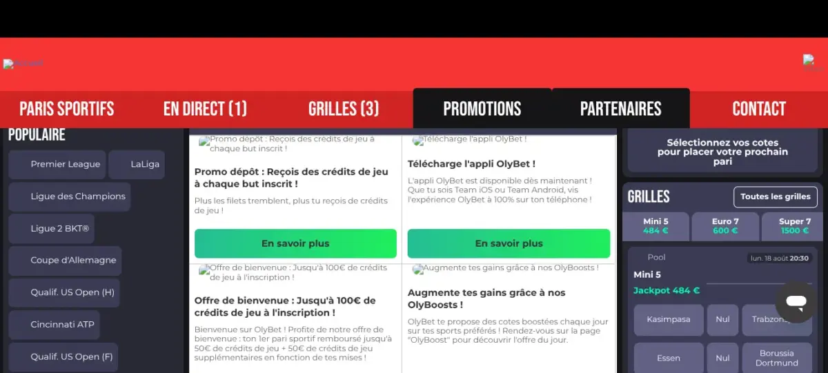 olybet Meilleur sites de paris sportifs esport