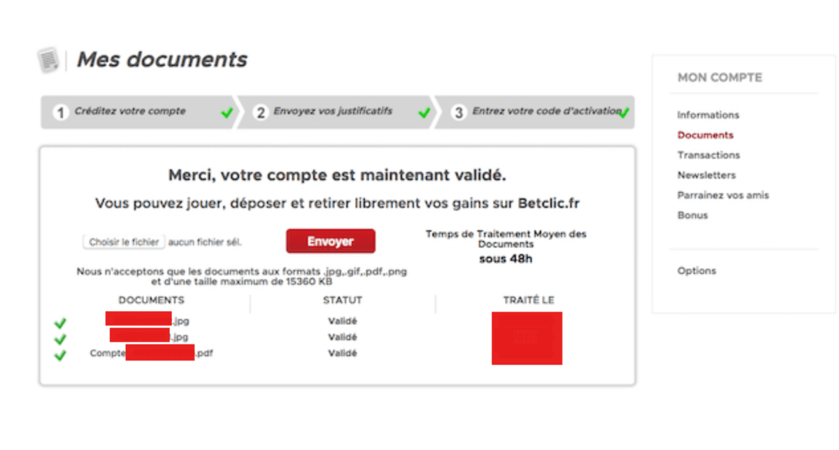 vérification compte betclic Meilleur casino baccarat