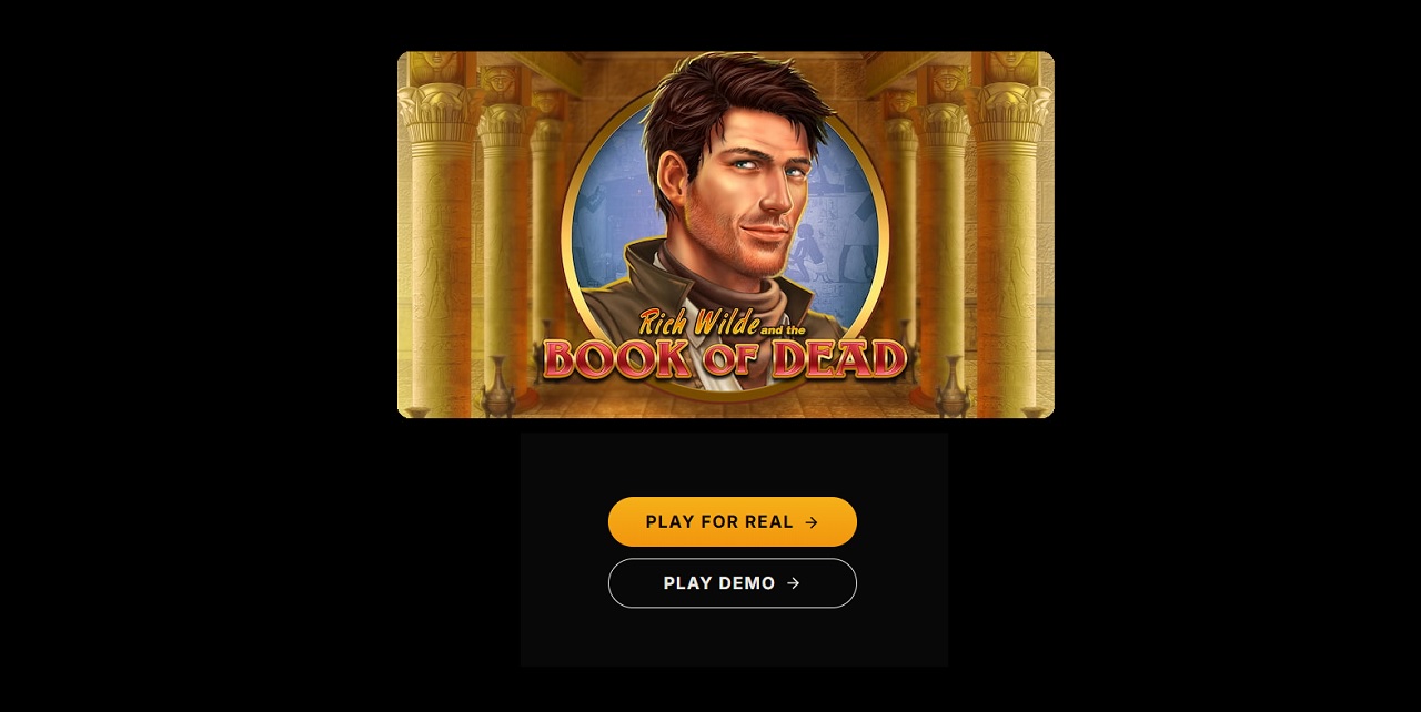 Book of Dead - Demo - argent réel