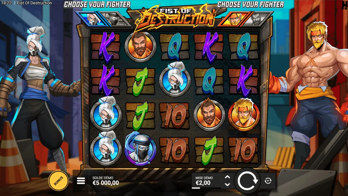 fist of destruction machine à sous gratuit