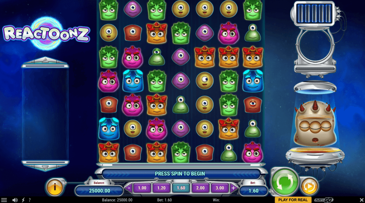 reactoonz machines à sous gratuite