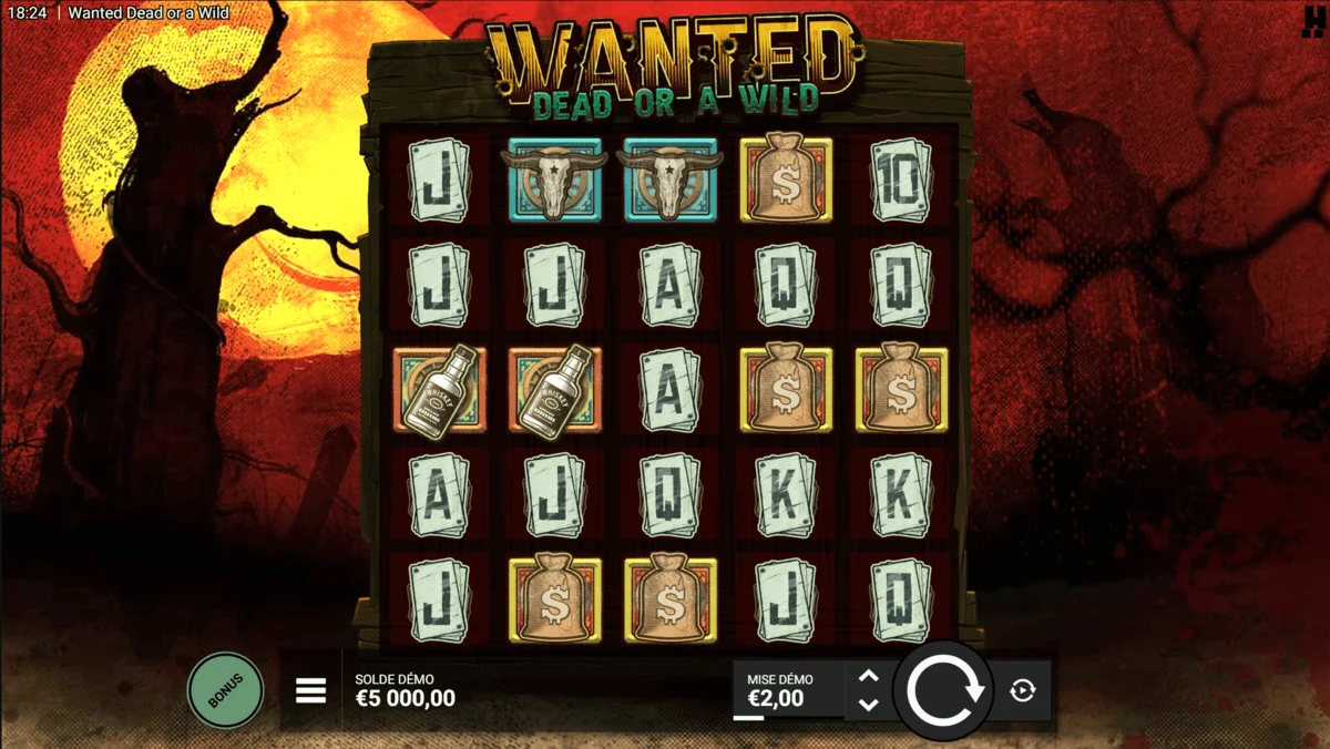 wanted dead or a wild machine à sous gratuite