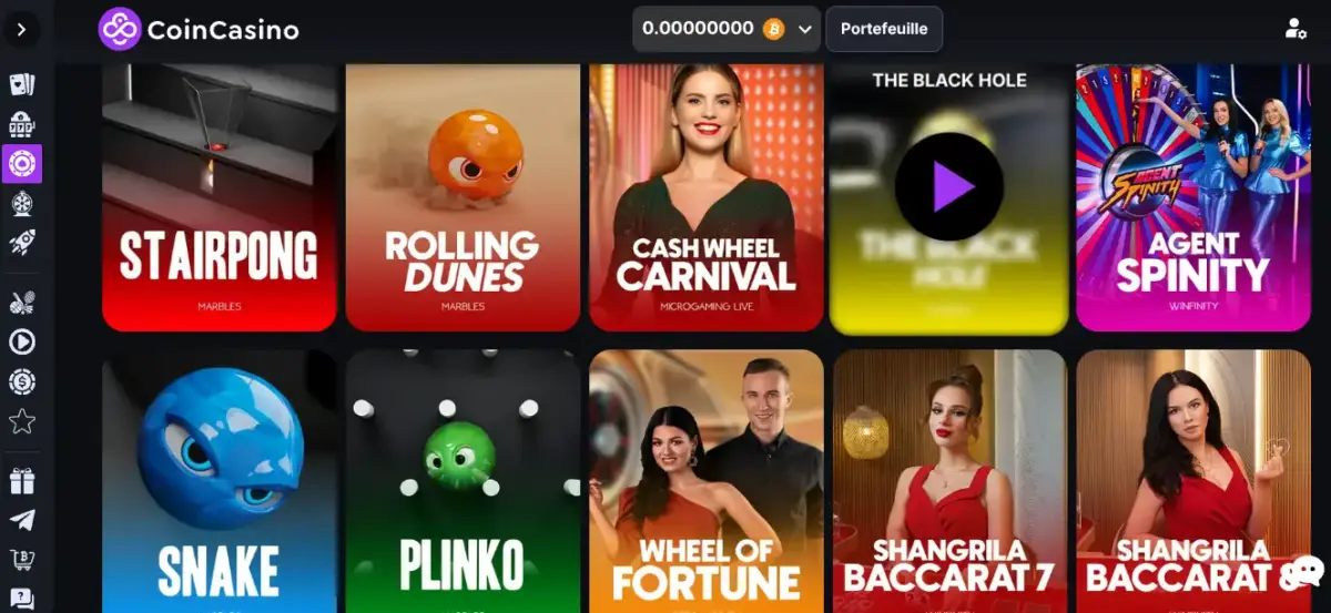 Coin casino jeux