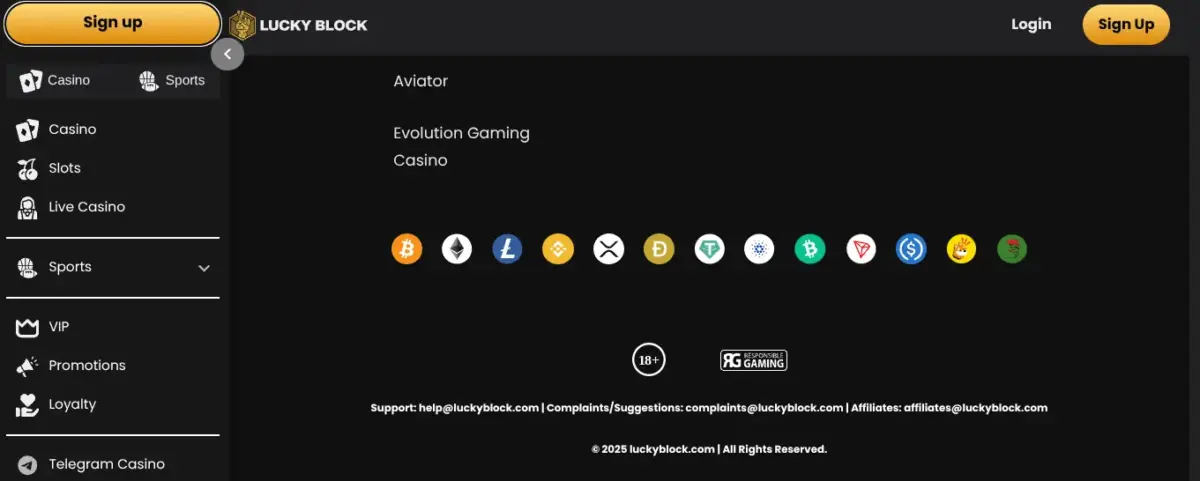 Luckyblock online casino Luxembourg 