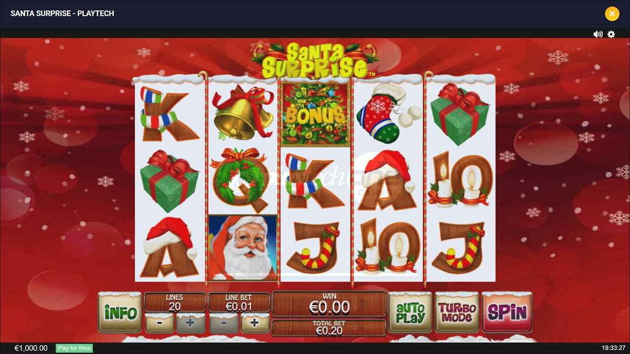 Santa Surprise demo ou Santa Surprise argent réel lequel est le meilleur