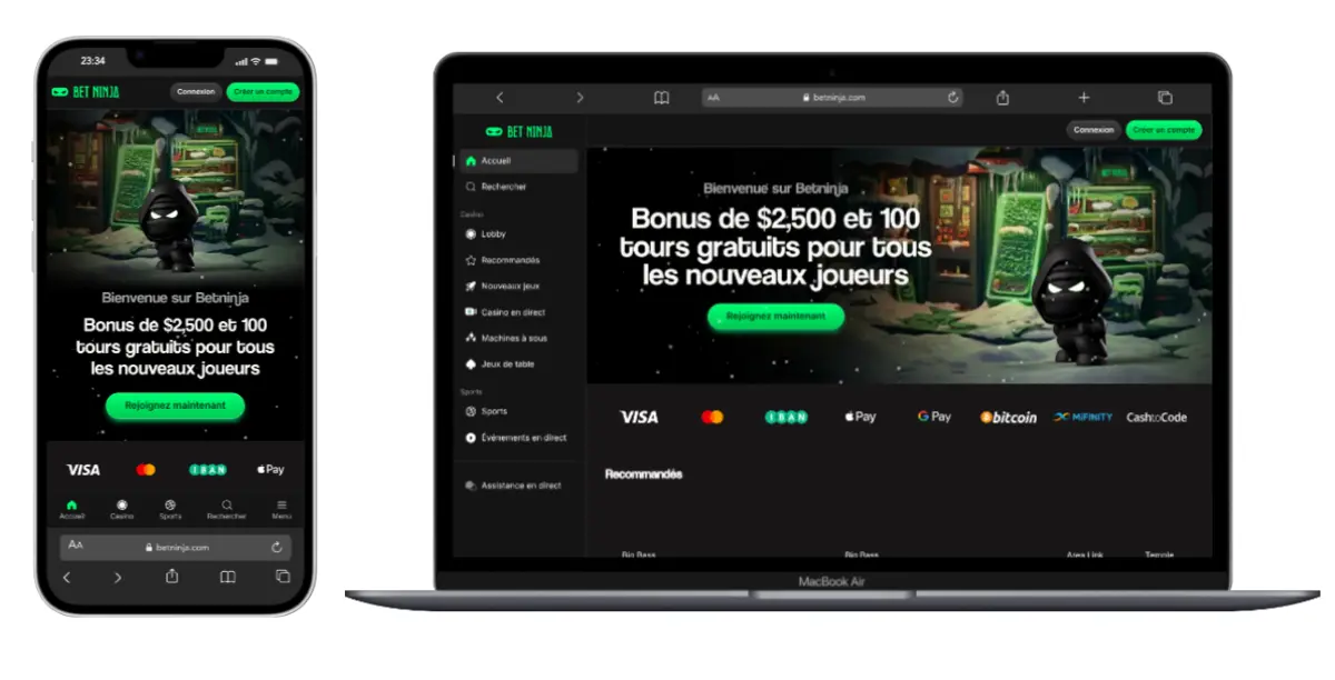 betninja casino en ligne international suisse