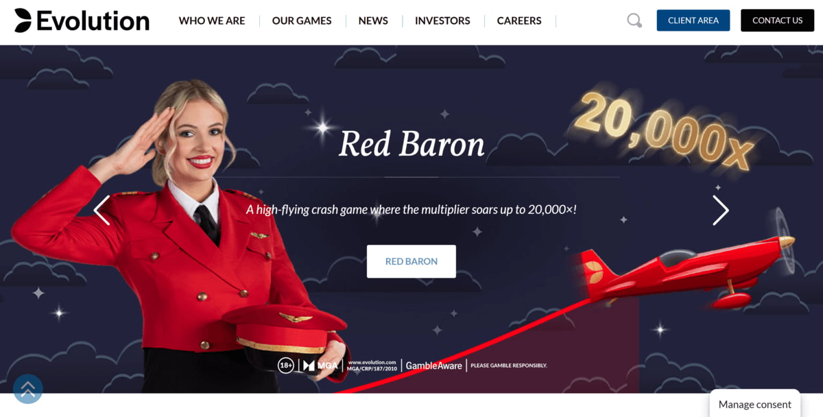 evolution gaming fournisseur de jeux de casino live