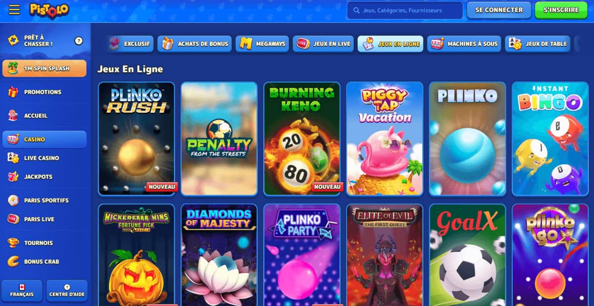 pistolo casino mini jeux