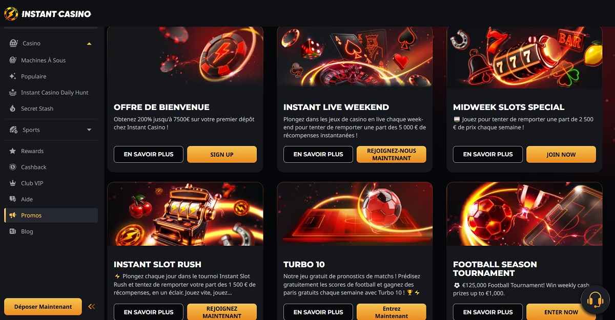 Bonus Instant Casino