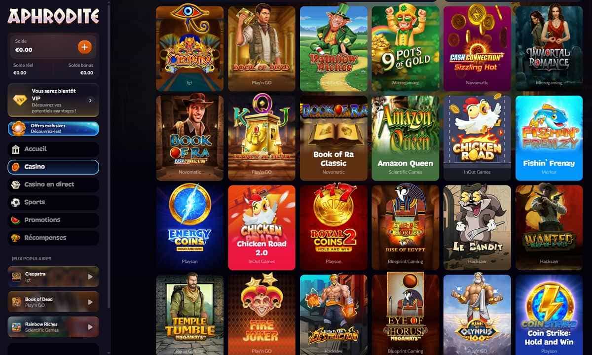 Jeux sur Aphrodite Casino_ 