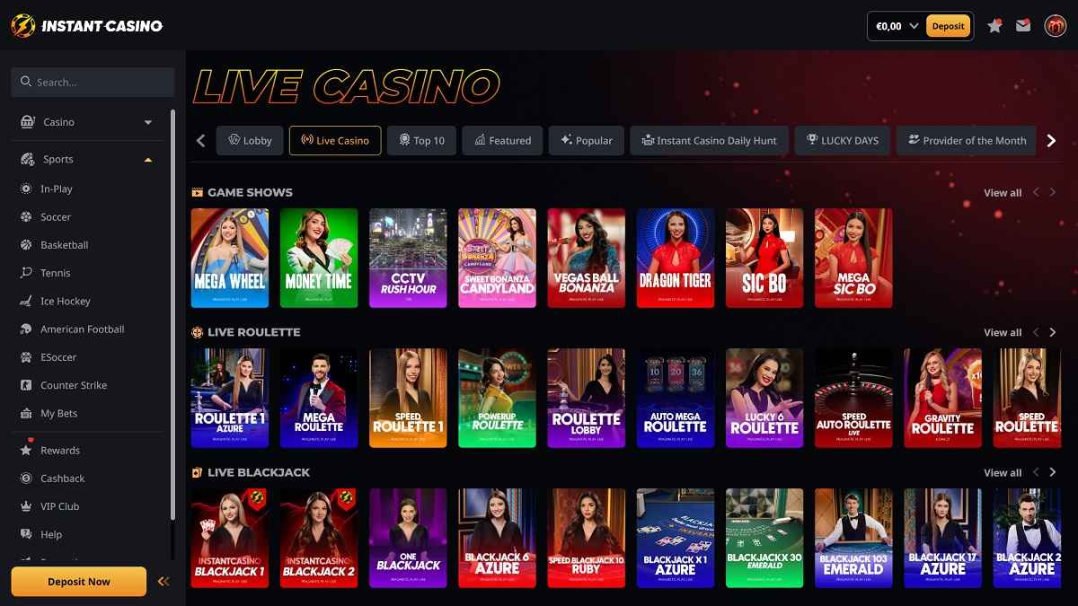 Live casino instant casino_