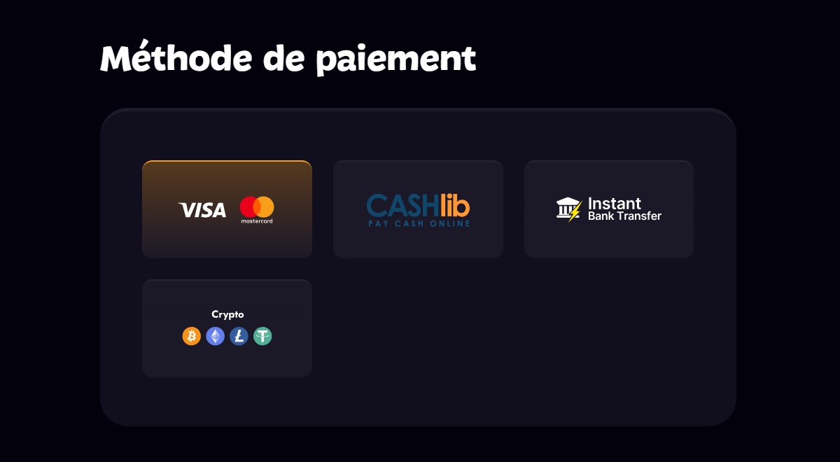 Méthode de paiement aphrodite casino