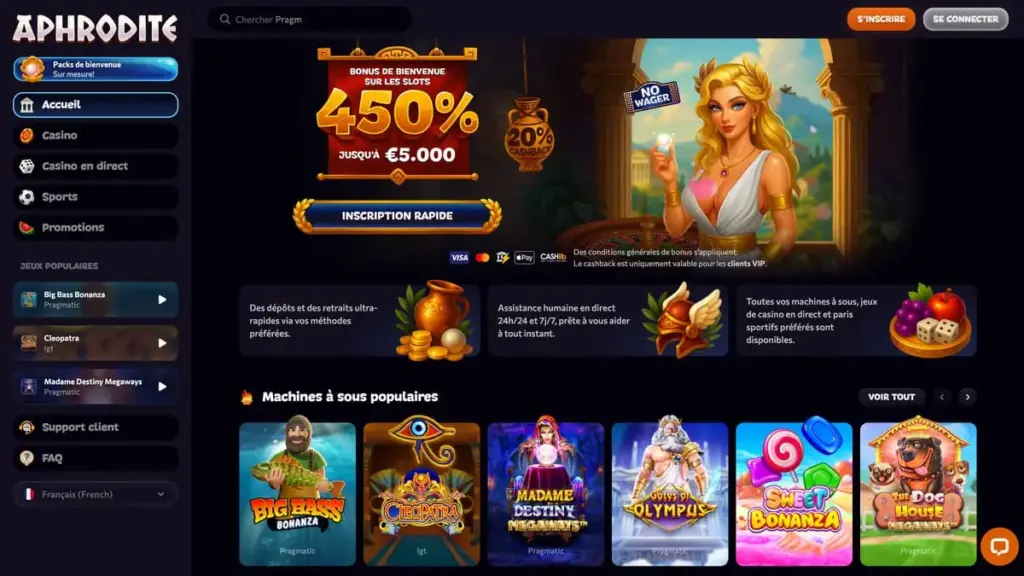 aphrodite casino avis