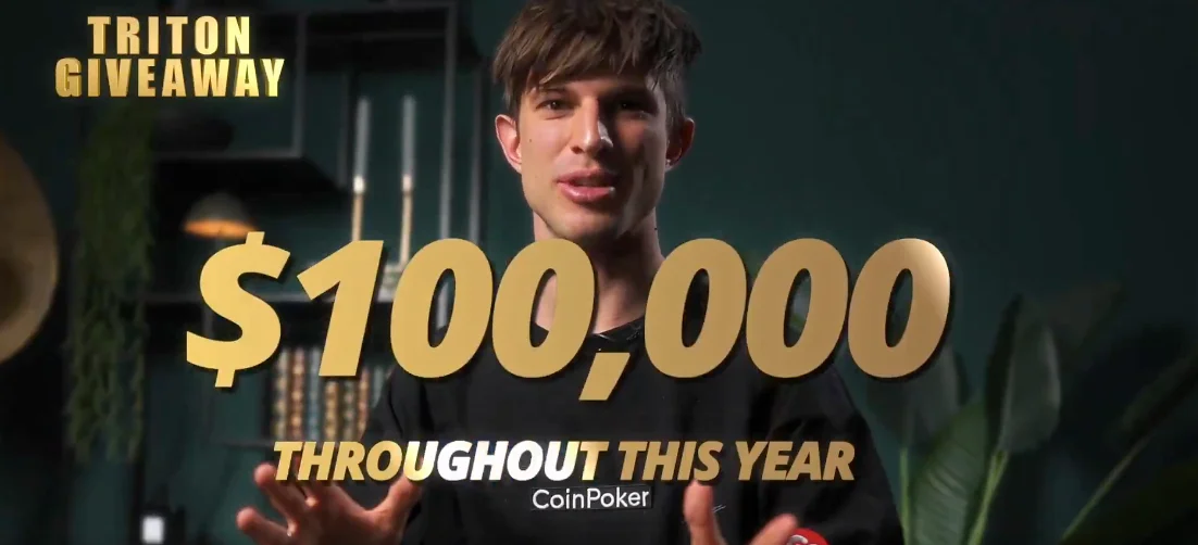 L&rsquo;ambassadeur de CoinPoker, Mario Mosböck, annonce un giveaway de 100 000 $ et un package Triton Montenegro