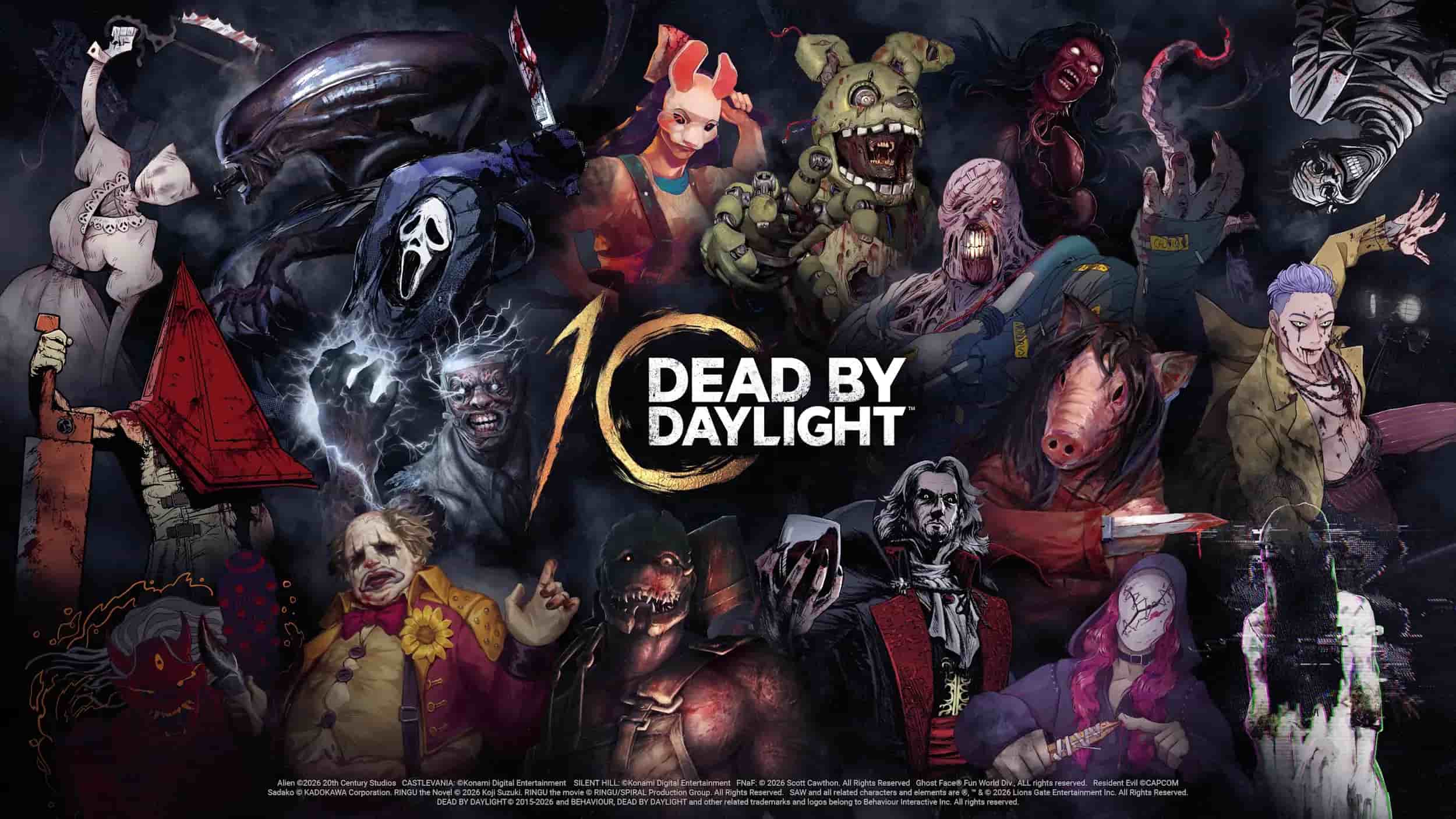 10e anniversaire de Dead by Daylight : obtenez 10 millions de points de sang gratuits, ainsi que Jason, Art le Clown et des outils de modding annoncés