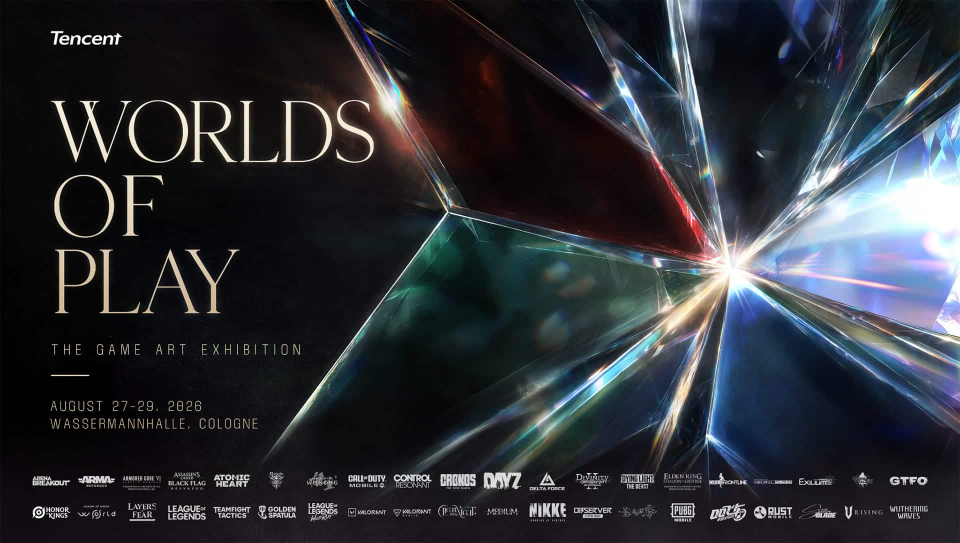 Tencent présentera les visuels de 40 jeux lors de l&rsquo;exposition « Worlds of Play » à la gamescom 2026.