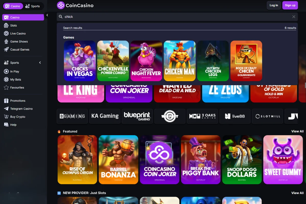 coincasino chicken road