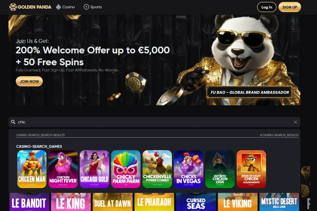 golden panda chicken road