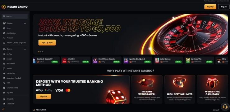 Gameshub 1 instant casino