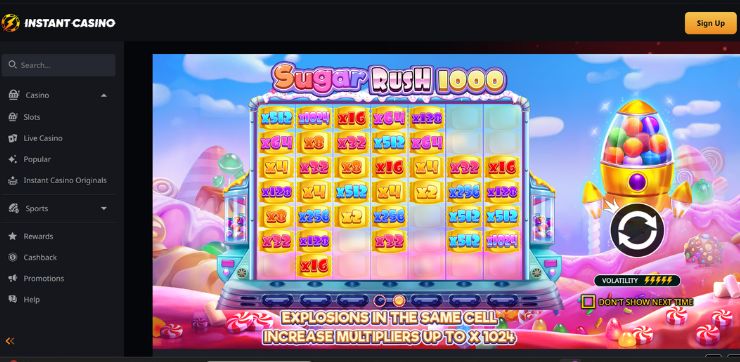 sugar rush 1000 δωρεαν φρουτακια χωρις λεφτα