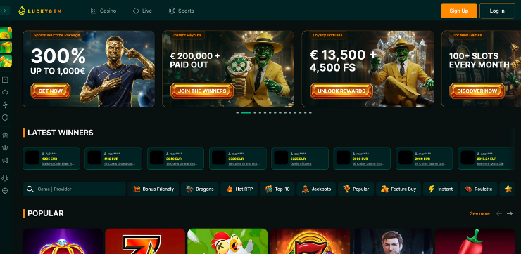 luckygem casino online