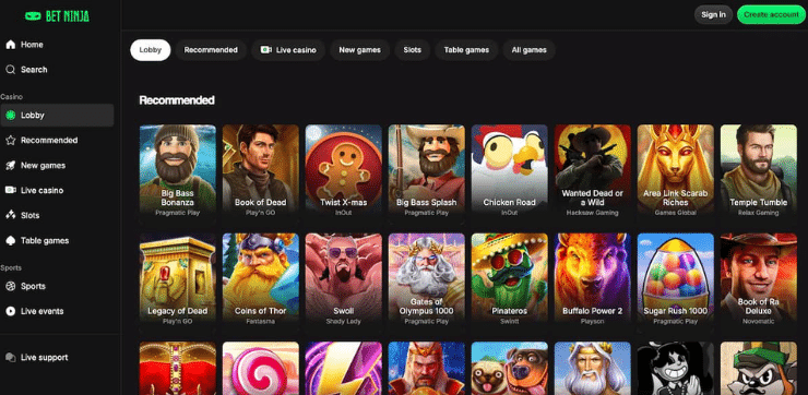 betninja crypto casino gameshub 740x362