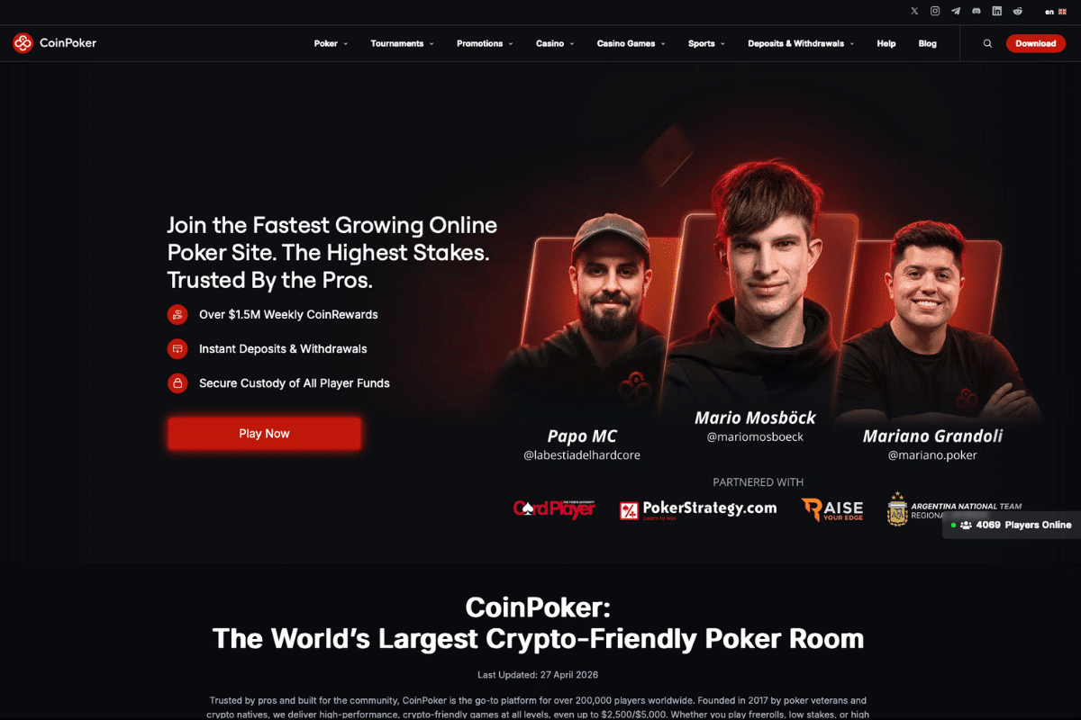 coinpoker gameshub