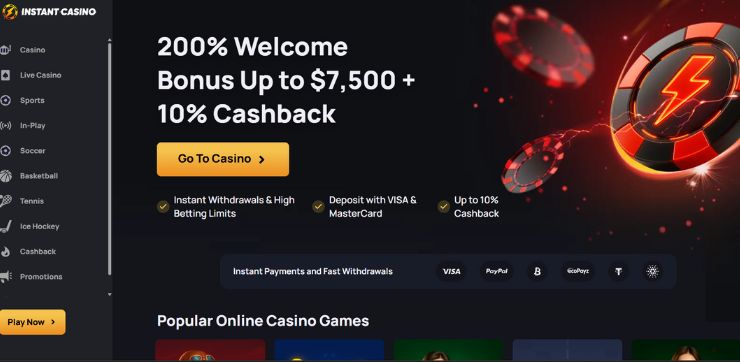 instant casino gyors kifizetésű
