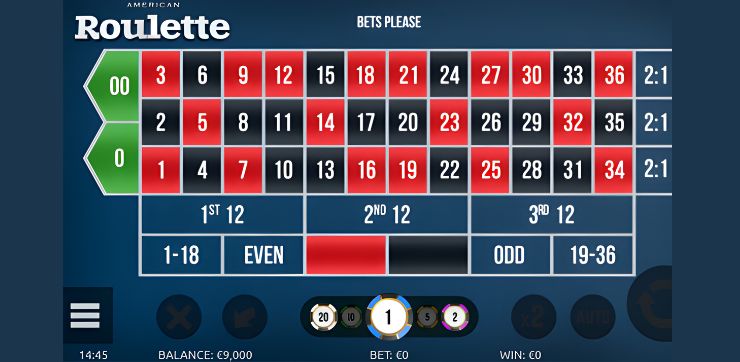 American Roulette (3) Amerikai rulett