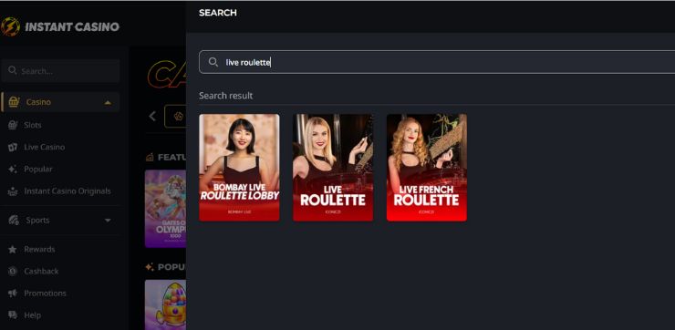 instantcasino roullete rulett