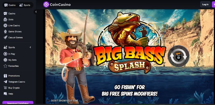 coincasino bbs big bass splash