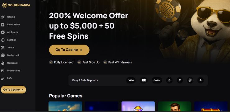 golden panda online casino