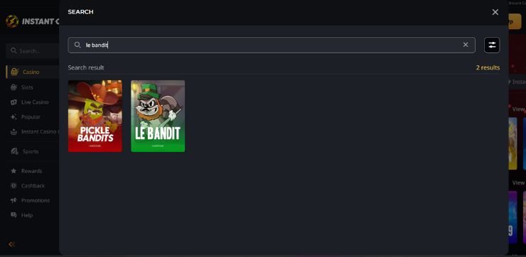 instantcasino lb le bandit