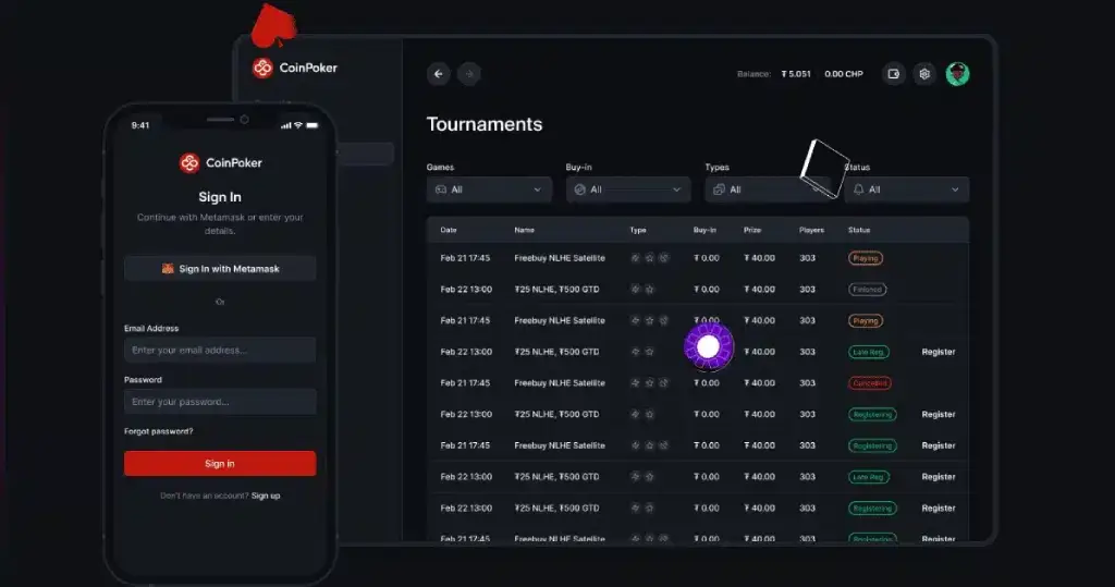 coinpoker online poker oldal