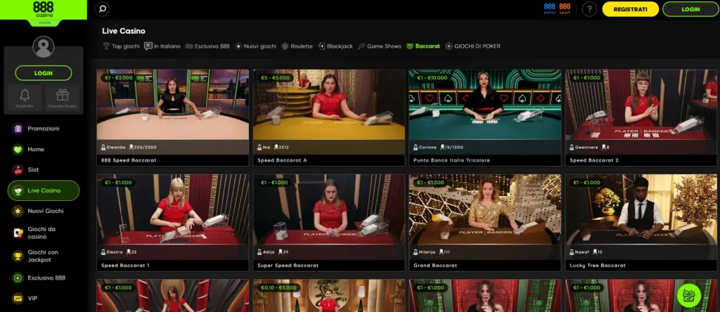 888Casino baccarat casino online