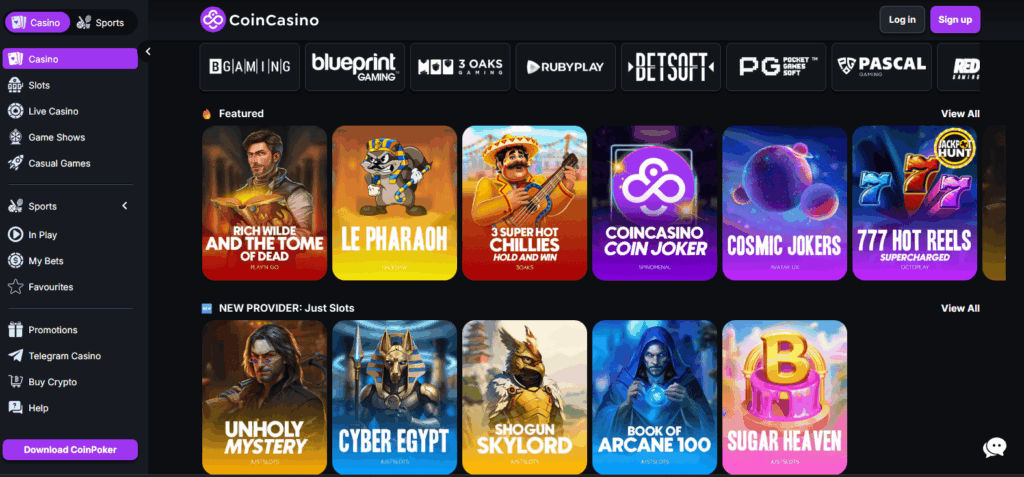 Coin Casino non aams