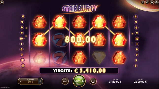 Starburst logo slot