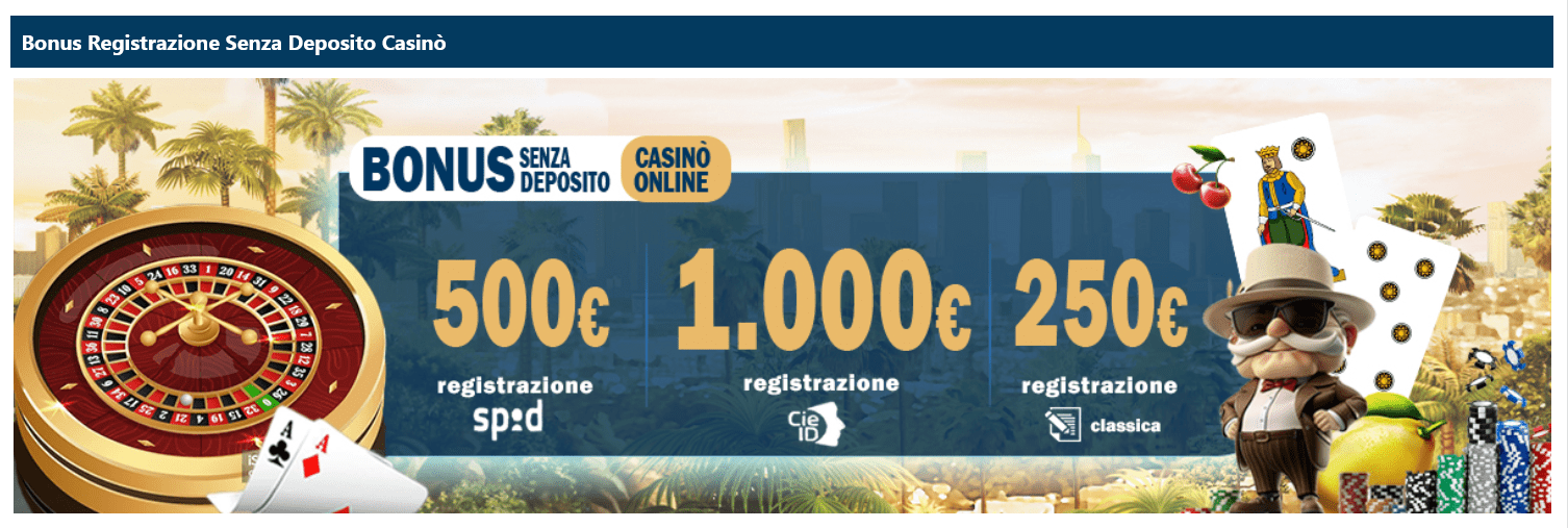 BetFlag bonus senza deposito casino