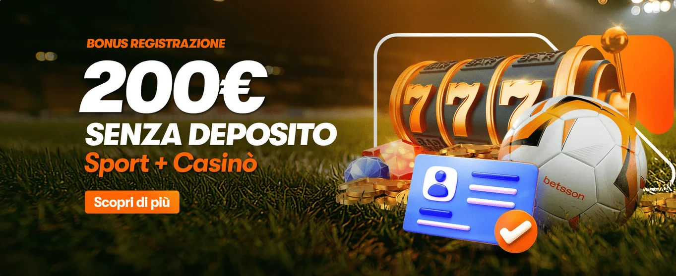Betsson bonus casino senza deposito