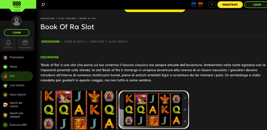 book of ra 888casino