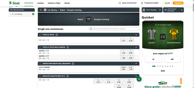 sisal esports