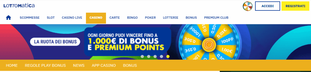 Lottomatica, Ruota dei Bonus