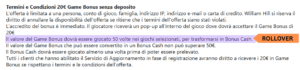 Requisiti di puntata bonus casino WIlliam Hill