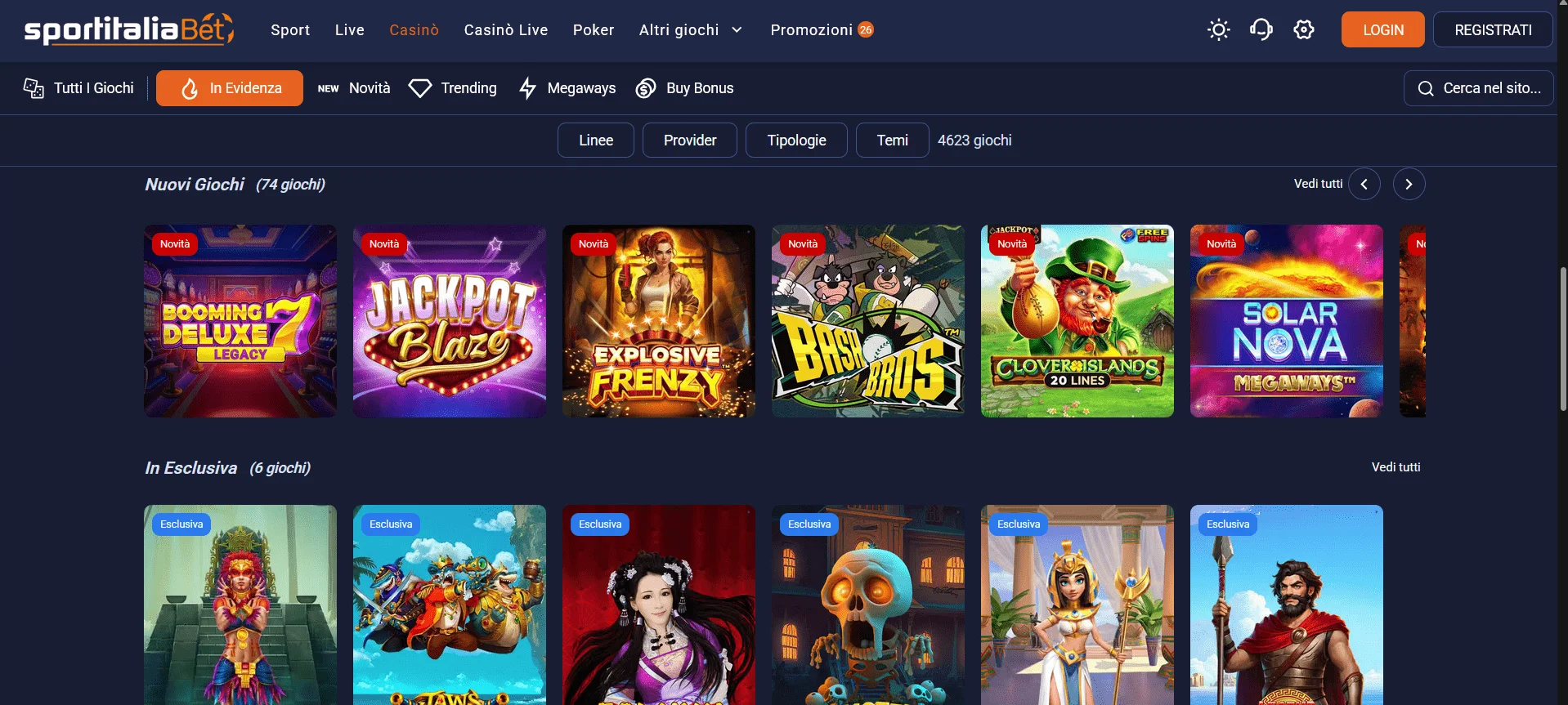 SportitaliaBet nuovi casino online AAMS